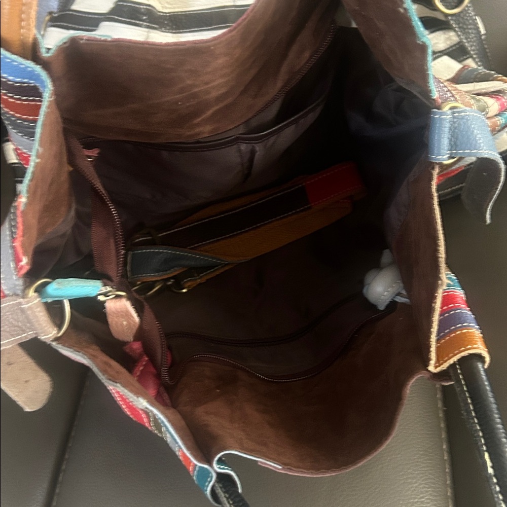 Multicolor Patchwork Tote Bag - image 3